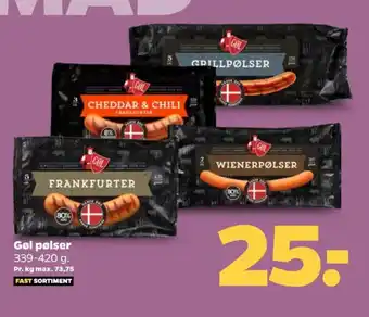 Netto Cheddar & Chili Pølser tilbud