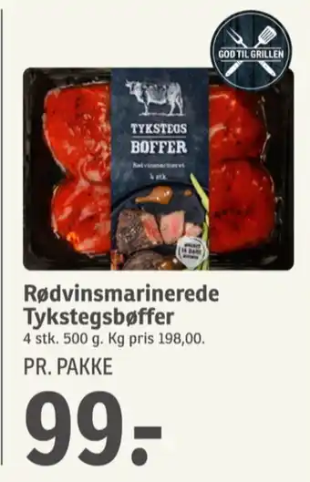 Oksetykstegsbøffer