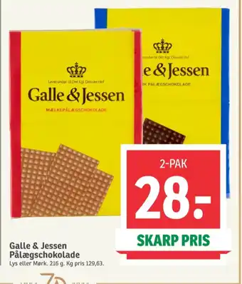 SPAR Pålægschokolade Mørk tilbud
