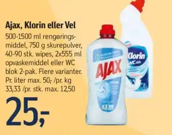 Føtex Ajax, Klorin eller Vel tilbud