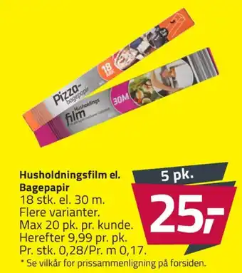 Fleggaard Husholdningsfilm tilbud