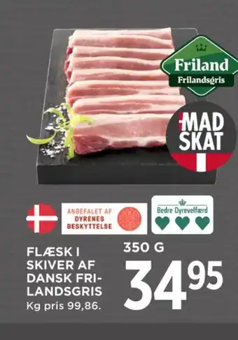 MENY Flæsk i skiver tilbud