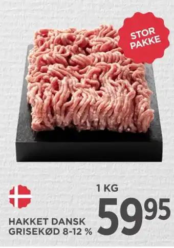 MENY Hakket grisekød 8-12% tilbud