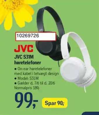 JVC S31M høretelefoner