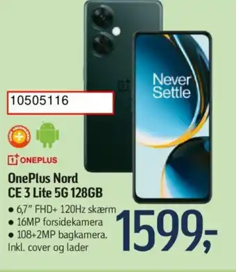 Føtex OnePlus Nord CE 3 Lite 5G 128GB tilbud