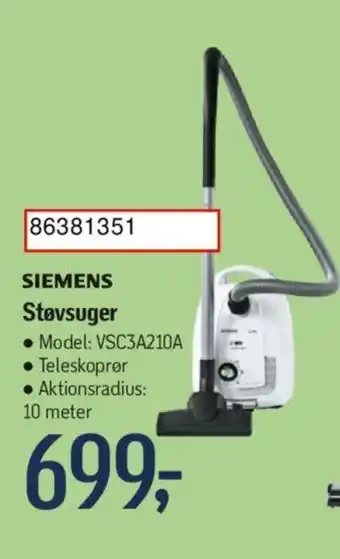 Føtex SIEMENS Støvsuger tilbud