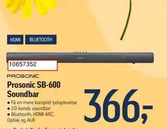 Føtex Prosonic SB-600 Soundbar tilbud
