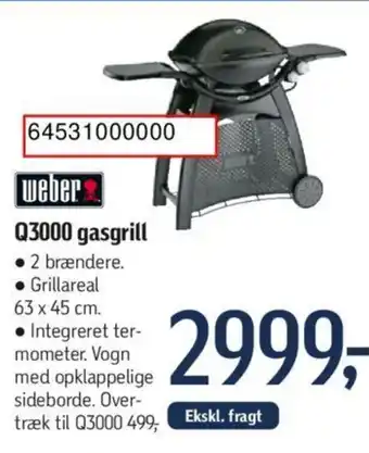 Føtex Q3000 gasgrill tilbud