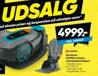 Bilka Gardena SILENO minimo robotplæneklipper tilbud