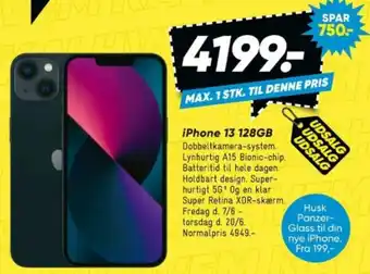 Bilka iPhone 13 128GB tilbud