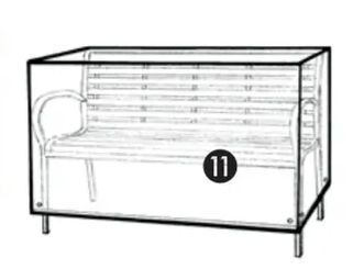 Harald Nyborg Luksus overtræk til havemøbler og parasoller i kraftig sort nylon tilbud