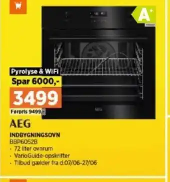 Power INDBYGNINGSOVN BBP6052B tilbud