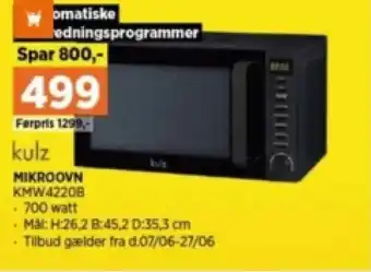 Power MIKROOVN KMW4220B tilbud