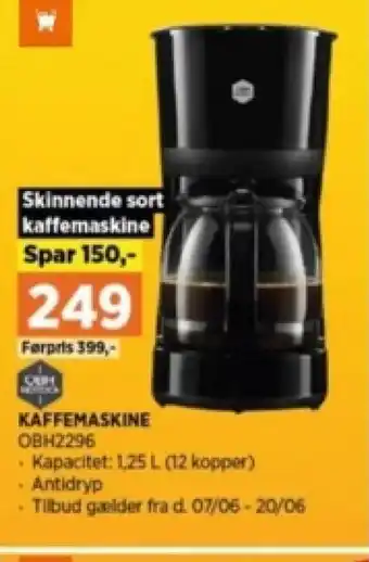 Power KAFFEMASKINE OBH2296 tilbud