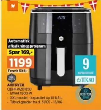 Power AIRFRYER OBHFW201850 tilbud