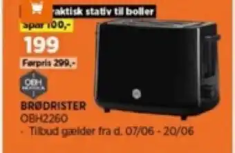 Power BRØDRISTER OBH2260 tilbud