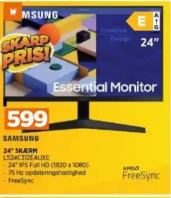 Power 24" SKÆRM LS24C312EAUXE tilbud
