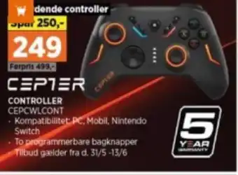 Power CONTROLLER CEPCWLCONT tilbud