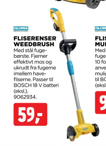 jem & fix FLISERENSER WEEDBRUSH tilbud