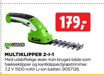 jem & fix MULTIKLIPPER 2-I-1 tilbud