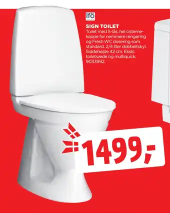 jem & fix SIGN TOILET tilbud