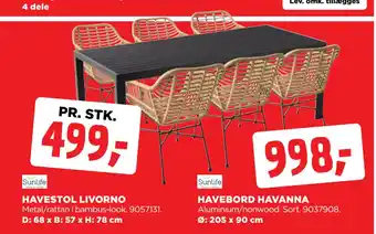 jem & fix HAVEBORD HAVANNA tilbud