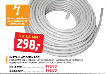 jem & fix INSTALLATIONSKABEL tilbud