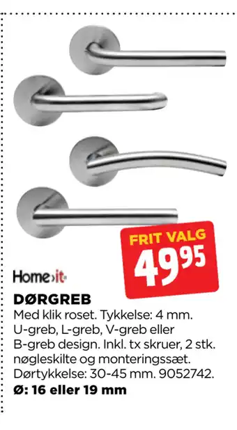 jem & fix DØRGREB tilbud
