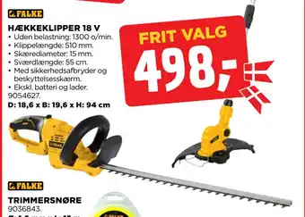 jem & fix HÆKKEKLIPPER 18 V tilbud