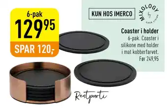 Imerco Coaster i holder tilbud