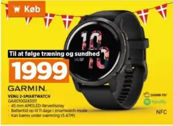Power GARMIN VENU 2-SMARTWATCH tilbud
