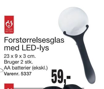 Harald Nyborg Forstørrelsesglas med LED-lys tilbud