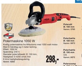 Harald Nyborg Polermaskine 1050 W tilbud