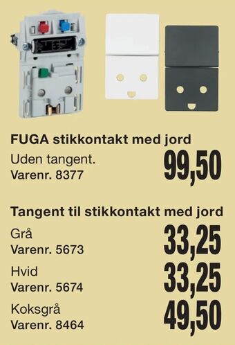 Harald Nyborg Tangent til stikkontakt med jord tilbud