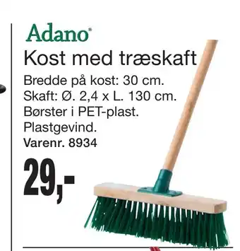 Harald Nyborg Kost med træskaft tilbud