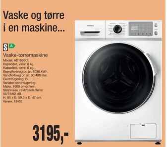 Harald Nyborg Vaske-tørremaskine tilbud