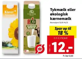 Lidl Tykmælk eller økologisk kærnemælk tilbud