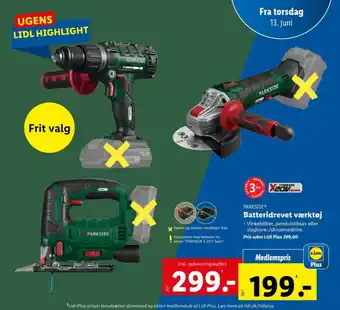 Lidl Batteridrevet værktøj tilbud