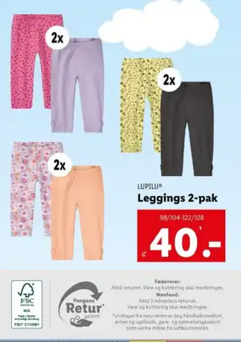 Lidl Leggings 2-pak tilbud