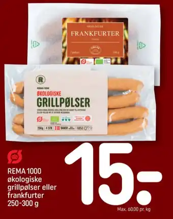 Rema 1000 Frankfurter tilbud