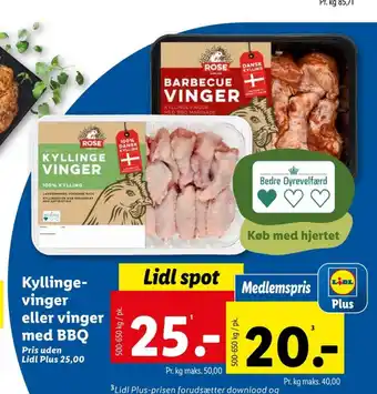 Lidl Kyllingevinger tilbud