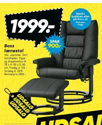 Bilka Lænestol tilbud