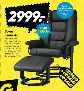 Bilka Lænestol tilbud