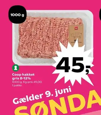 Kvickly Hakket grisekød 8-12% tilbud