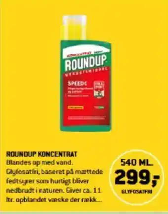 XL-BYG ROUNDUP KONCENTRAT tilbud