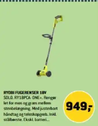 XL-BYG RYOBI FUGERENSER 18V tilbud