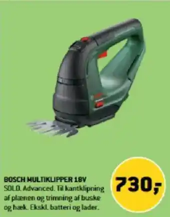 XL-BYG BOSCH MULTIKLIPPER 18V tilbud
