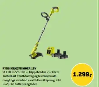 XL-BYG RYOBI GRÆSTRIMMER 18V tilbud