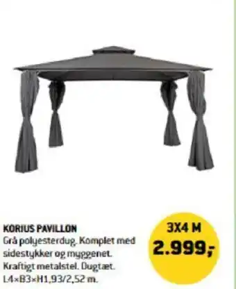 XL-BYG KORIUS PAVILLON tilbud