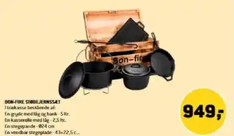 XL-BYG BON-FIRE STØBEJERNSSÆT tilbud